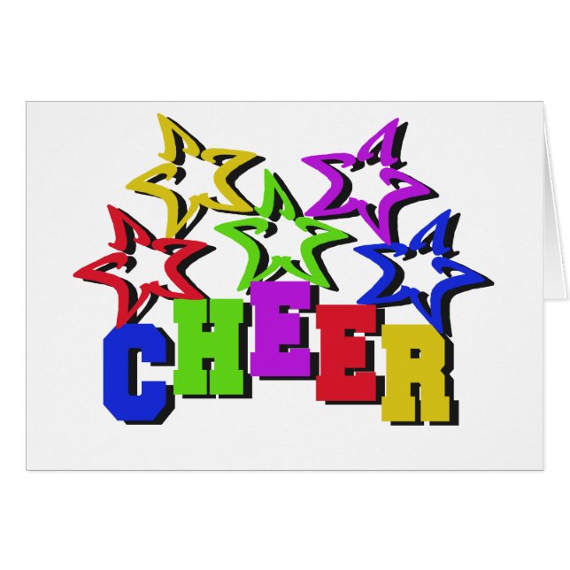 Cartão Cheers Stars (Frente Horizontal)