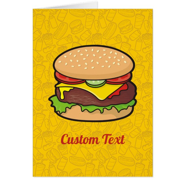 Cartão Cheeseburger (Frente)