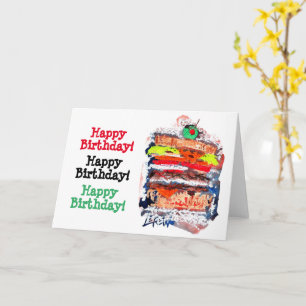 Cartão Cheeseburger #170229