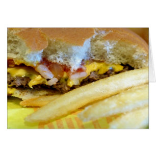 Cartão Cheeseburger e Fries