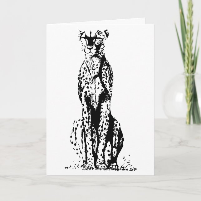 Cartão Cheetah Birthday Card (Frente)