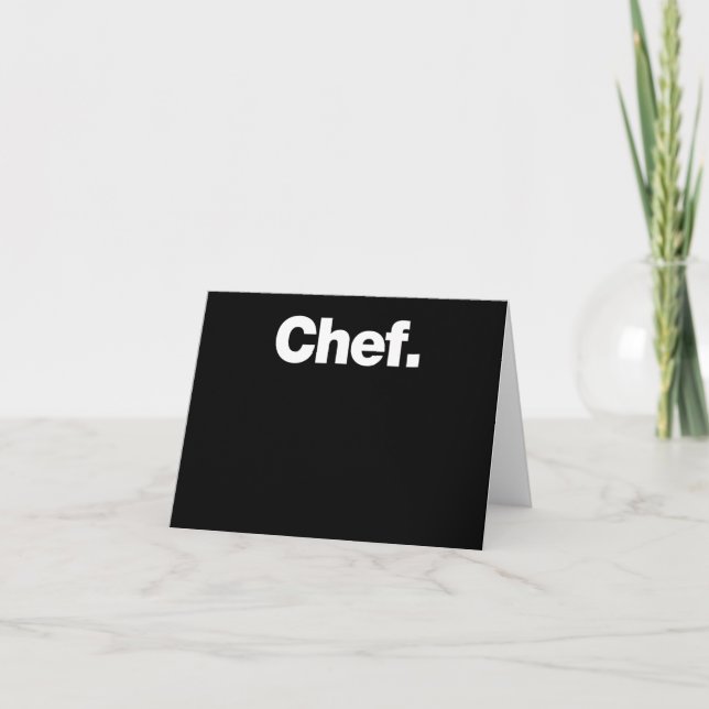 Cartão Chef | Citações Engraçadas Sobre Presente De Cozin (Frente)