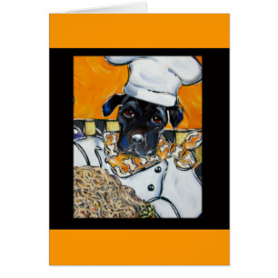 Cartão Chef de Laboratório Negro