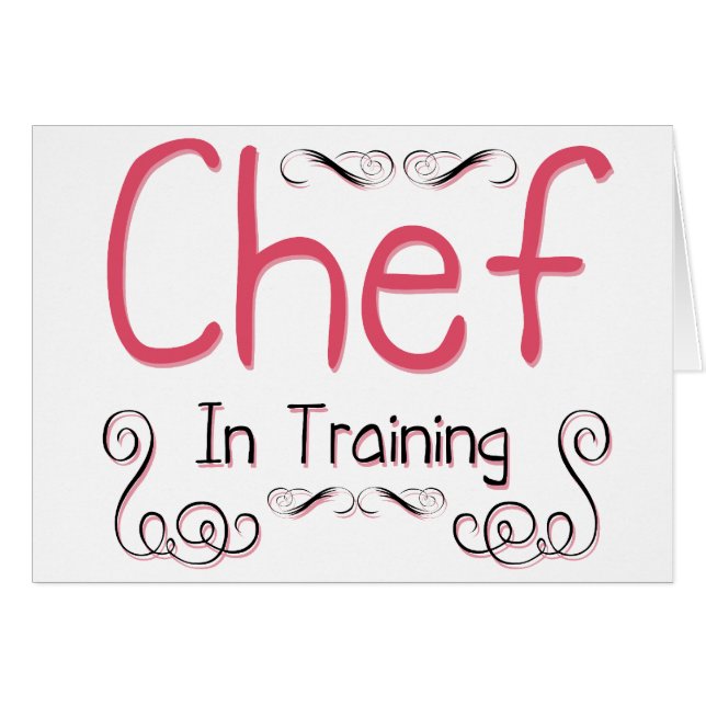 Cartão Chef em treinamento (Frente Horizontal)