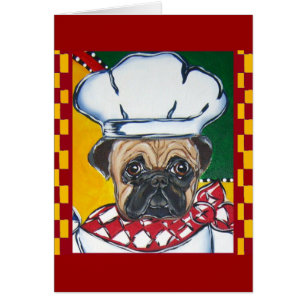 Cartão Chef Pug