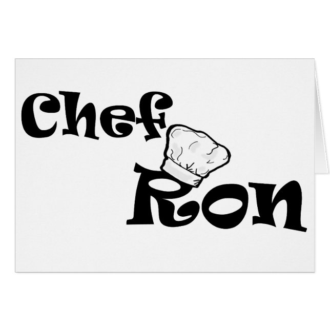 Cartão Chef Ron (Frente Horizontal)