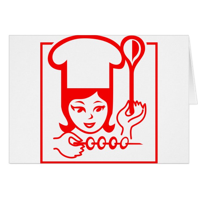 Cartão Chef Senhora (Frente Horizontal)