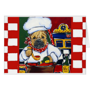 Cartão Chef Shar-Pei