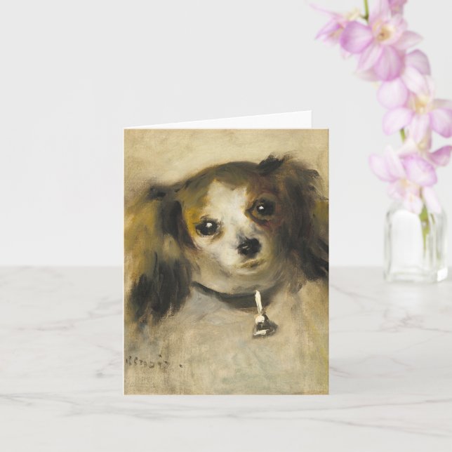Cartão Chefe de cão, Auguste Renoir Art (Orquídea)