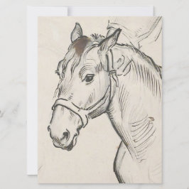 Cartão Chefe de Cavalo (por Alfred Dehodencq)