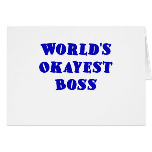 Cartão Chefe de Okayest dos mundos