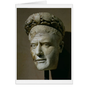 Cartão Chefe de Philip, Imperador Romano Árabe (244-249)