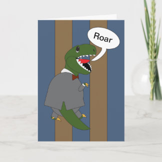 Cartão Chefe Dia T-Rex Dinossauro (Homem) Engraçado