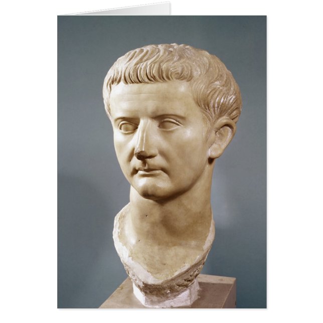 Cartão Chefe do Imperador Tiberius (Frente)