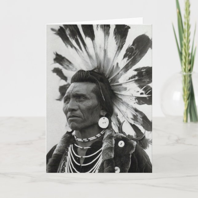 Cartão Chefe Eagle, Índio Salino (Frente)