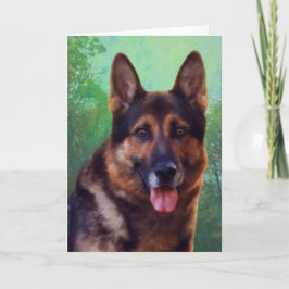 Cartão Chefe o Pastor Alemão