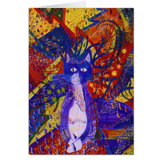 Cartão Chegada - partido moderno abstrato do amor