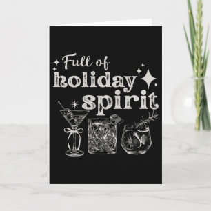 Cartão Cheio Da Festa De Natal Do Vinho De Férias