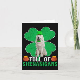 Cartão Cheio de Travessuras Cachorro Irlandês Great Pyren