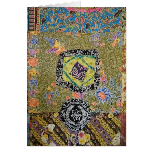 Cartão Cherokee da edredão (Frente)