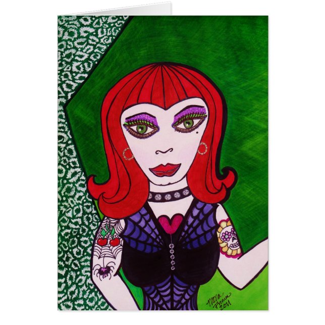 Cartão "Cherrie " (Frente)