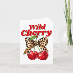 Cartão Cherry Lover Leopard Coquette Summer Vibes Wild Ch