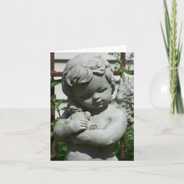 Cartão cherub angel closeup notecard (Frente)