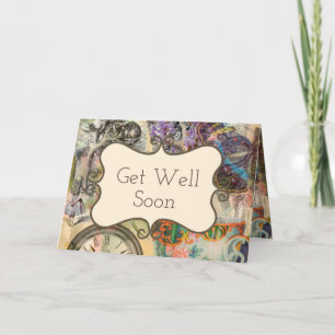 Cartão Cheshire Cat Alice Wonderland Classic