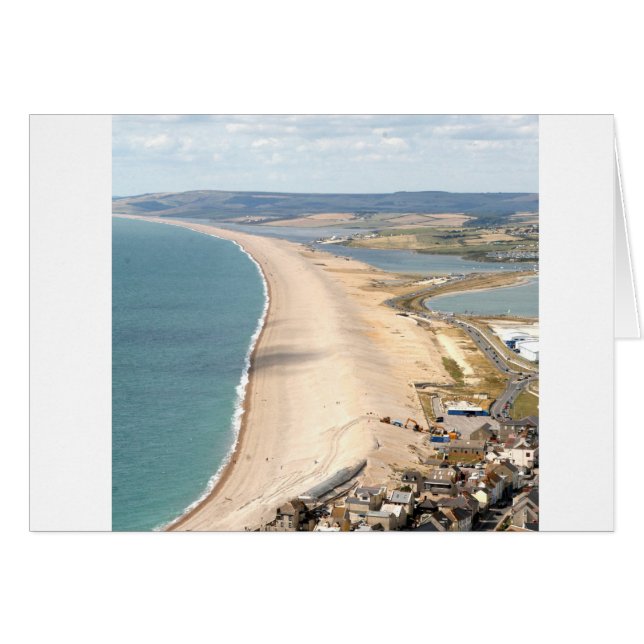 Cartão Chesil Beach, Weymouth (Frente horizontal)