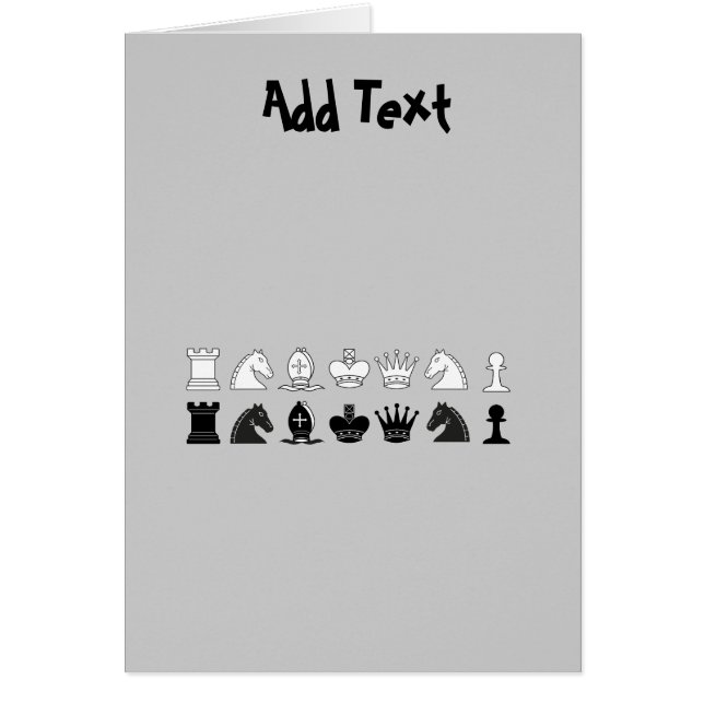 Cartão CHESS - jogador CHESS personalizado (Frente)