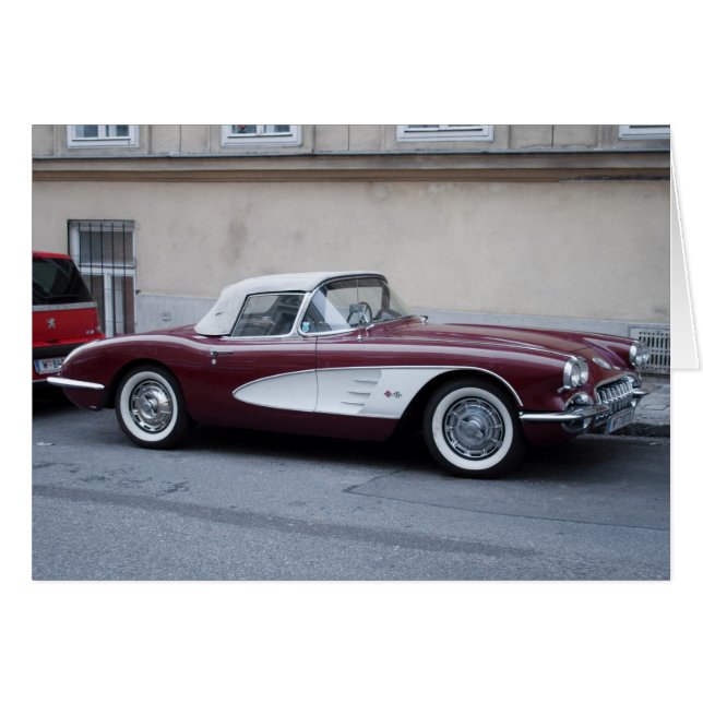 Cartão Chevrolet Corvette (Frente Horizontal)