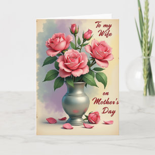 Cartão Chevron Watercolor Bloom