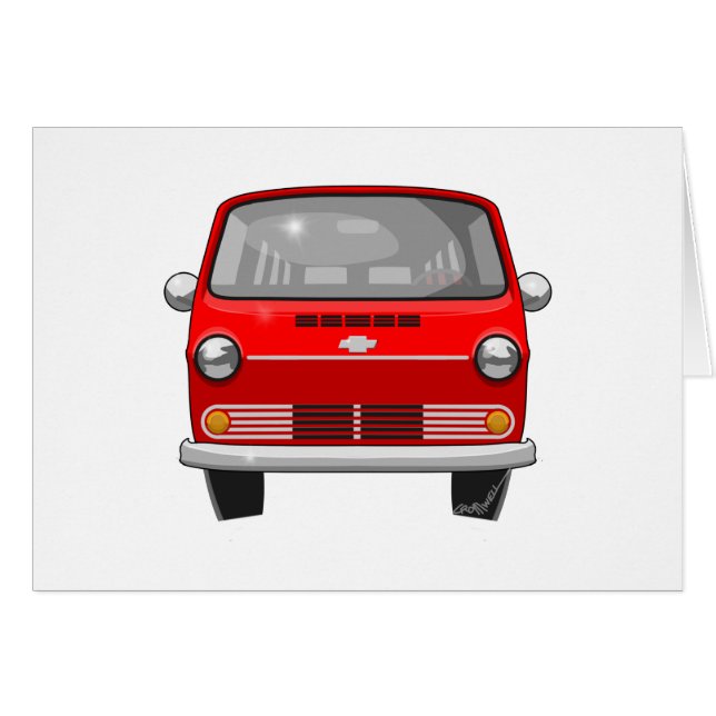 Cartão Chevy 1962 Van (Frente Horizontal)