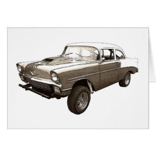 Cartão Chevy Gasser 1956