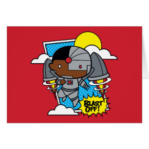 Cartão Chibi Cyborg Explode!