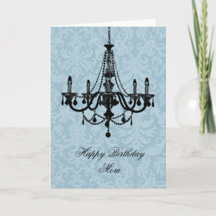 Cartão Chic Chandelier Birthday