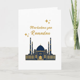 Cartão Chic Moderno Minimal Saudação de Ramadan