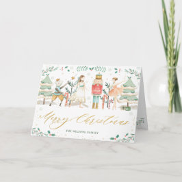 Cartão Chic O Ballet Quebra-Nozes Feliz Natal 