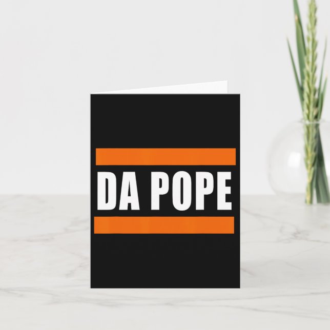 Cartão Chicago Da Pope Engraçado Humor (Frente)