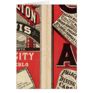 Cartão Chicago e Alton Railroad