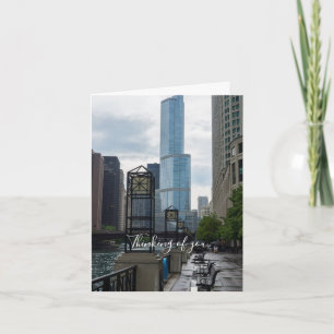 Cartão Chicago River Walk Thinking Of You Card