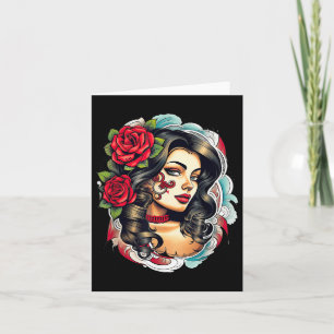 Cartão Chicano Chicana La Raza Barrio Tatuagem