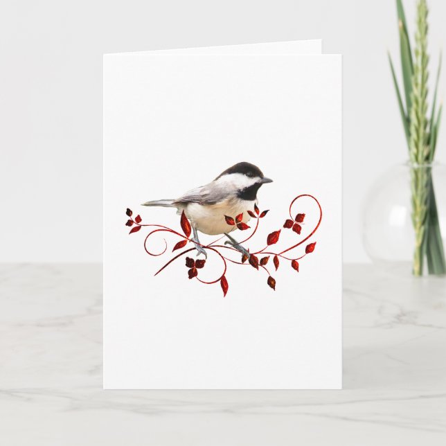 Cartão Chickadee (Frente)
