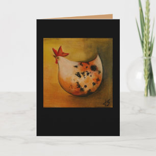 Cartão Chicken facing left card