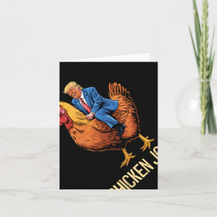 Cartão Chicken Jockey Trump Engraçado Memória 3