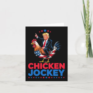 Cartão Chicken Jockey Trump Memória Engraçado