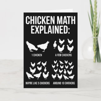 Cartão Chicken Math Explained, Chicken Owner 