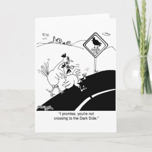 Cartão Chicken Not Crossing To The Far Side