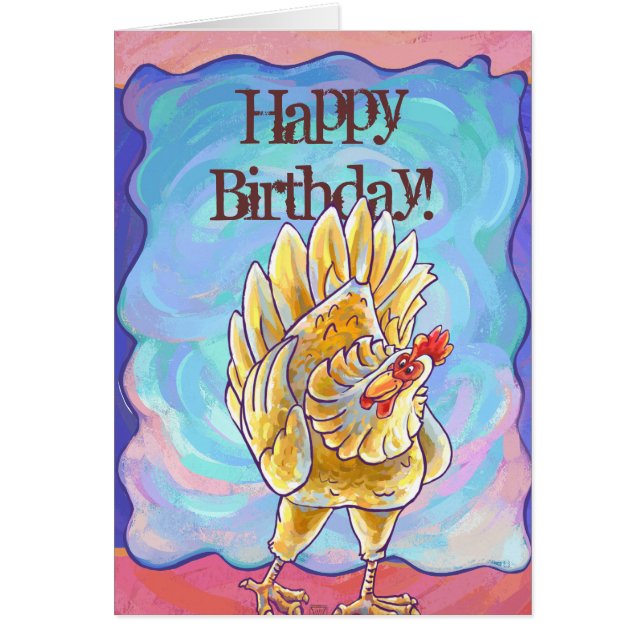 Cartão Chicken Party Center (Frente)