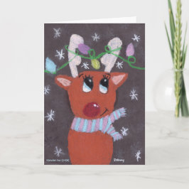 Cartão Chifres Brilhantes do Rudolph - KidsArt para CHOC